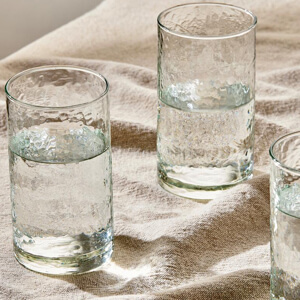 Nkuku Yala Hammered Highball Glass